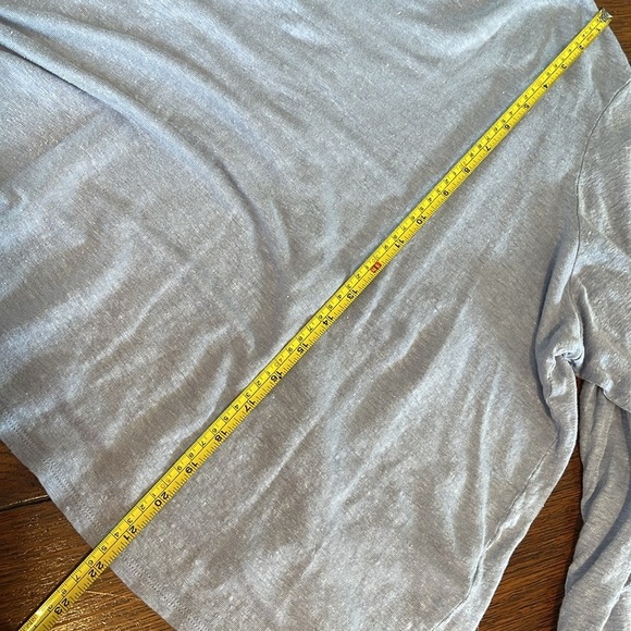 Eileen Fisher Jersey Organic Linen Long sleeve Tee Top XL Lavender Light Purple - Picture 7 of 7